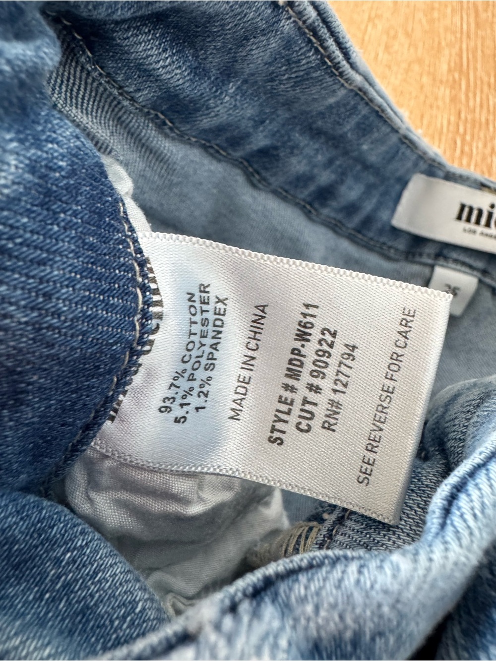 Mica Denim High Rise Wide Leg Skater Jeans (Style Number MDP-W611) size 25 - Picture 11 of 11